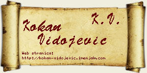 Kokan Vidojević vizit kartica